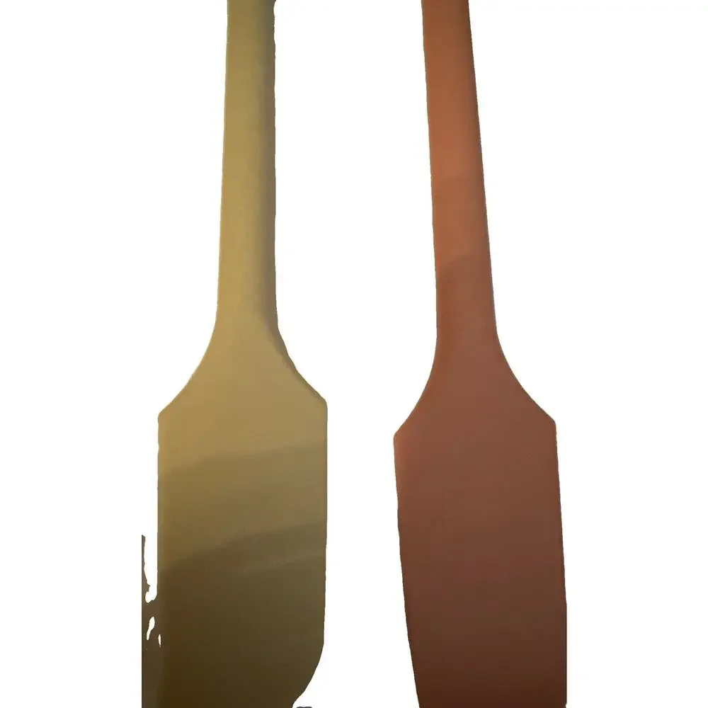 Silicone Jar Scraper Set of 4, Double-Headed, 10.2-Inch, Mini Spatula & Spoon fo